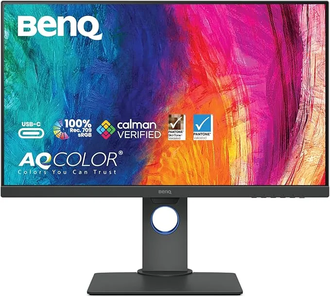 BenQ PD2705Q, monitor diseño de 27 pulgadas, vista frontal