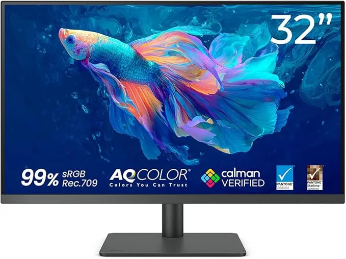 BenQ PD3205U, monitor diseño de 32 pulgadas, vista frontal