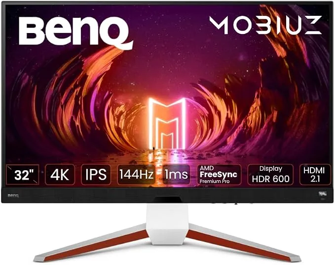 BenQ Mobiuz EX3210U, monitor gaming de 32 pulgadas, vista frontal